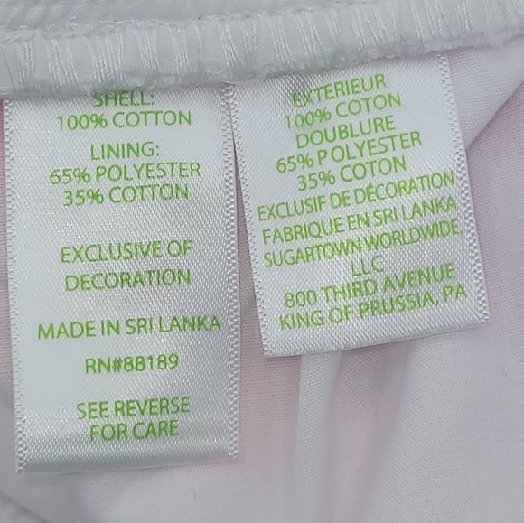 LILLY PULITZER KATIA FLOWER EMBROIDERED SHORT IN RESORT WHITE SIZE XS - Picture 12 of 14